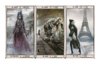 картинка Карты Таро "Fournier Luis Royo Malefic Tarot" Fournier / Колода Времени Малефик от магазина Gamesdealer.ru