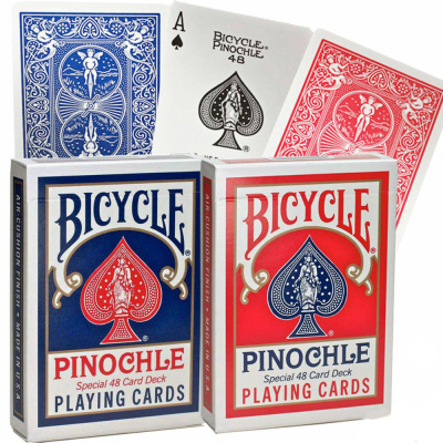 картинка Карты "Bicycle Pinochle Red/Blue" от магазина Gamesdealer.ru