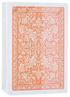 картинка Карты "Fournier 2818 orange" 100% пластик от магазина Gamesdealer.ru