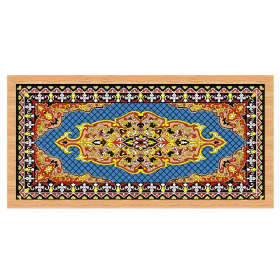 картинка Нарды + Шашки Аравия Голубые средние (Россия, дерево, 50 см), Partida от магазина Gamesdealer.ru