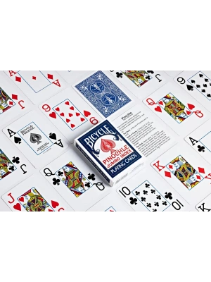 картинка Карты "Bicycle Pinochle Jumbo Index Red/Blue" от магазина Gamesdealer.ru