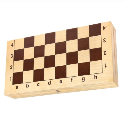 картинка Шахматы "Айвенго" обиходные (пластик) с деревянной шахматной доской, высота короля 71 мм от магазина Gamesdealer.ru