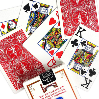 картинка Карты "Bicycle Rider Back International Jumbo Index Red" от магазина Gamesdealer.ru