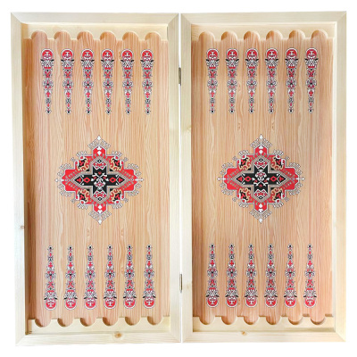 картинка Нарды + Шашки Сирия Лев Король большие (Россия, дерево, 60 см), Partida от магазина Gamesdealer.ru