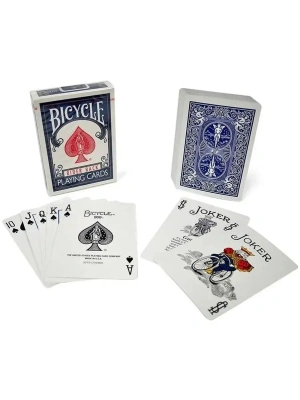 картинка Карты "Bicycle rider back 808 standard poker playing cards red/blue" от магазина Gamesdealer.ru