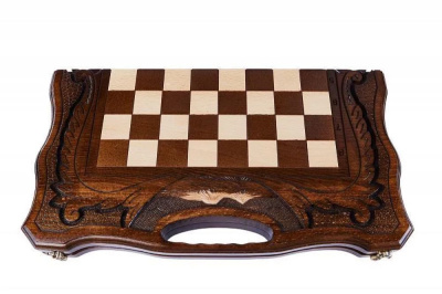 картинка Шахматы резные с араратом, ручкой и ложементом 50, Haleyan от магазина Gamesdealer.ru