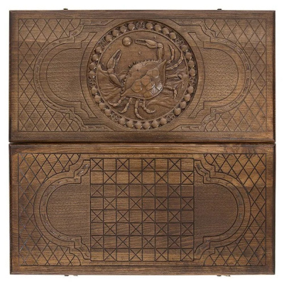 картинка Нарды резные "Зодиак Рак", Ustyan от магазина Gamesdealer.ru