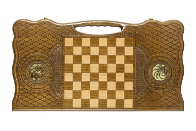 картинка Нарды резные "Бесконечность 5" с ручкой 60, Haleyan от магазина Gamesdealer.ru