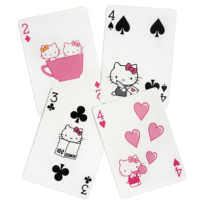 картинка Карты "Bicycle Hello Kitty Black & Pink" от магазина Gamesdealer.ru