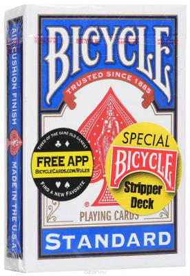картинка Карты "Bicycle Stripper Deck red/blue" от магазина Gamesdealer.ru