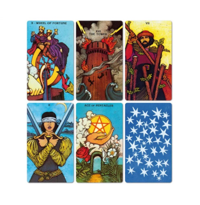 картинка Карты Таро "Morgan-Greer In a Tin" US Games / Морган Грир в металлическом боксе от магазина Gamesdealer.ru