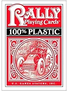 Карты "100% Plastic Rally Playing Сards red"