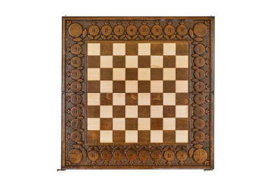 картинка Шахматы + нарды резные с гранатами 30, Haleyan от магазина Gamesdealer.ru