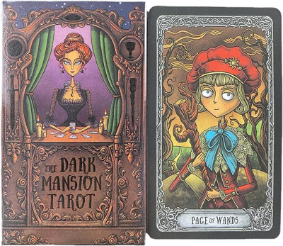 картинка Карты Таро "Dark Mansion Tarot" Reprint / Темный Особняк TAROMANIA от магазина Gamesdealer.ru