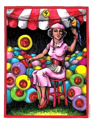картинка Карты Таро "Le Grande Circus Sideshow Tarot" US Games / Великий Цирк и Интермедия Таро от магазина Gamesdealer.ru