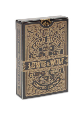 Игральные карты серия "Lewis & Wolf" Gold Rush 54шт/колода(poker size index jumbo, 63*88 мм)