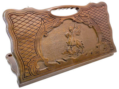 картинка Нарды резные "Георгий Победоносец", Haleyan от магазина Gamesdealer.ru