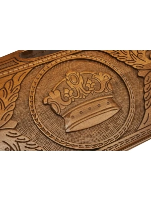 картинка Нарды резные "Корона" с ручкой, Haleyan от магазина Gamesdealer.ru