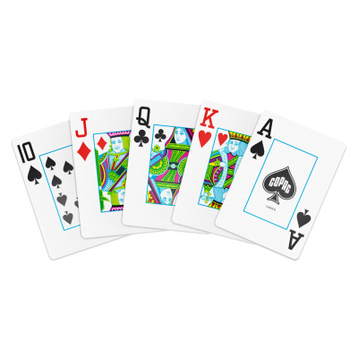 картинка Карты "1546 Elite Plastic Poker Size Jumbo Index green Single deck" от магазина Gamesdealer.ru