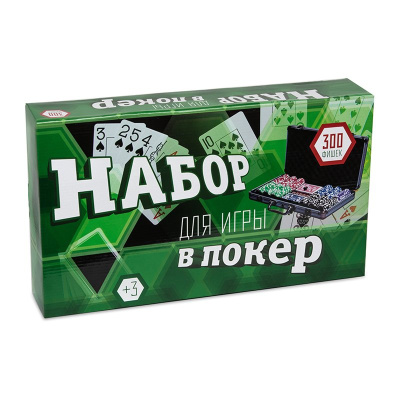 картинка Набор для покера на 300 фишек без номинала от магазина Gamesdealer.ru