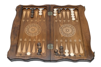 картинка Шахматы + нарды резные "Герб РФ" 50, Haleyan от магазина Gamesdealer.ru