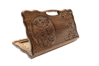 картинка Нарды резные "Герб РФ", Haleyan от магазина Gamesdealer.ru