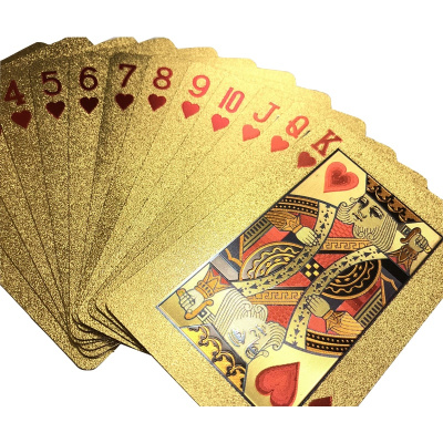 картинка Карты игральные для покера Блеск (54 шт), золотые от магазина Gamesdealer.ru