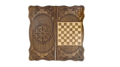 картинка Нарды резные "Тёмный Узор 2" 50, Mirzoyan от магазина Gamesdealer.ru