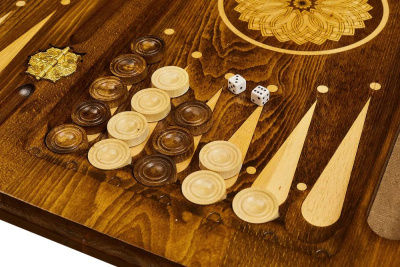 картинка Нарды резные "Орнамент 2", Mirzoyan от магазина Gamesdealer.ru