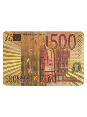 картинка Карты игральные пластиковые золотые с красным 500 ЕВРО (54 шт.) от магазина Gamesdealer.ru