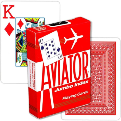 картинка Карты "Аviator Jumbo Index Red" от магазина Gamesdealer.ru