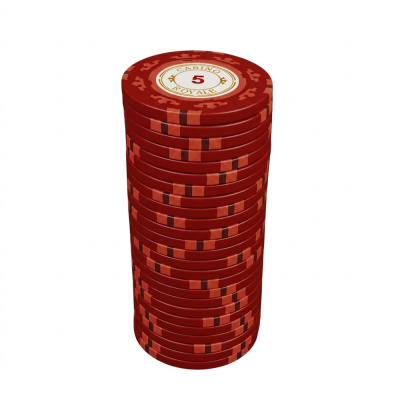 Фишки для игры в покер Casino Royale номиналом 5 (25шт)