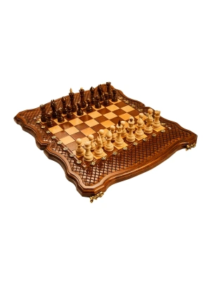 картинка Шахматы + нарды резные "Эндшпиль 2" 40, Simonyan от магазина Gamesdealer.ru