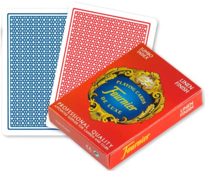 картинка Карты Fournier no 818 g - linen finish red/blue от магазина Gamesdealer.ru