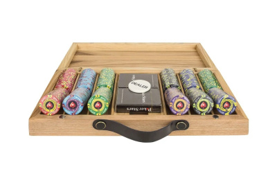 картинка Набор для покера EPT Ceramic на 300 фишек в кейсе из ясеня v2, Partida от магазина Gamesdealer.ru