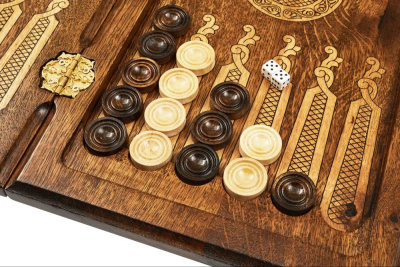 картинка Нарды резные "Герб РФ 2" 50, Mkhitaryan от магазина Gamesdealer.ru