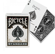 Карты "Bicycle Rider Back Standard Index Grey / Black"