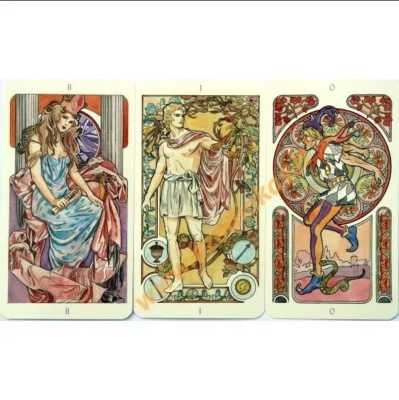 картинка Карты Таро "Castelli Tarot Art Nouveau Grand Trumps" Lo Scarabeo / Таро Кастелли в стиле модерн Боль от магазина Gamesdealer.ru