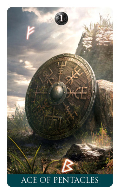 картинка Карты Таро "Runic Tarot Mini" Lo Scarabeo / Мини-Руническое Таро от магазина Gamesdealer.ru