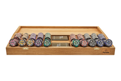 Набор для покера Black Stars на 500 фишек в дубовом кейсе, Partida