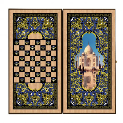 картинка Шахматы + нарды + шашки "Сирия Тадж Махал" средние от магазина Gamesdealer.ru