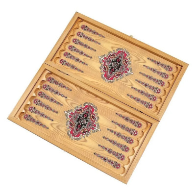 картинка Нарды + Шашки Сирия Львы средние (Россия, дерево, 50 см), Partida от магазина Gamesdealer.ru