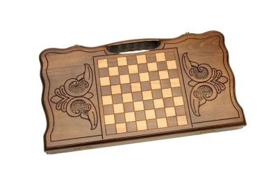 картинка Нарды резные "Бесконечность" с ручкой 50, Haleyan от магазина Gamesdealer.ru