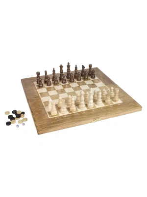 картинка Шахматы + Шашки + Нарды 3 в 1 "Сенатор 3", 50 см, ясень, Partida от магазина Gamesdealer.ru