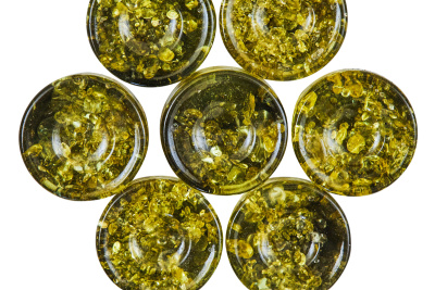 картинка Фишки шашки-нарды цвет изумруд-слоновая кость от магазина Gamesdealer.ru