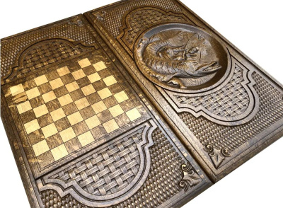 картинка Нарды резные "Рыбак", Mkhitaryan от магазина Gamesdealer.ru