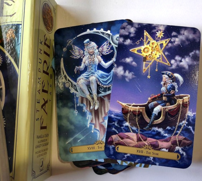 картинка Карты Таро "Steampunk Faerie Tarot Cards" Llewellyn / Таро Фейри в стиле Стимпанк от магазина Gamesdealer.ru