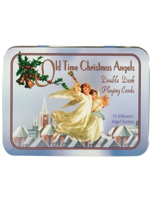 картинка Карты "Old Time Christmas Angels Deluxe Double Bridge Deck" от магазина Gamesdealer.ru