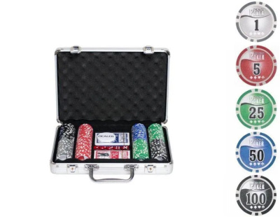 Набор для покера NUTS на 200 фишек Набор для покера NUTS на 200 фишек