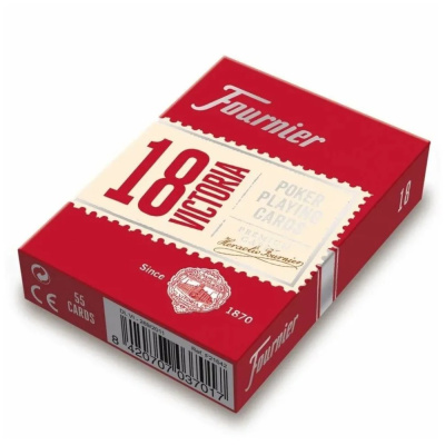 картинка Карты "Fournier no 18 (2 standard index) red" от магазина Gamesdealer.ru